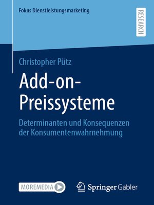 cover image of Add-on-Preissysteme